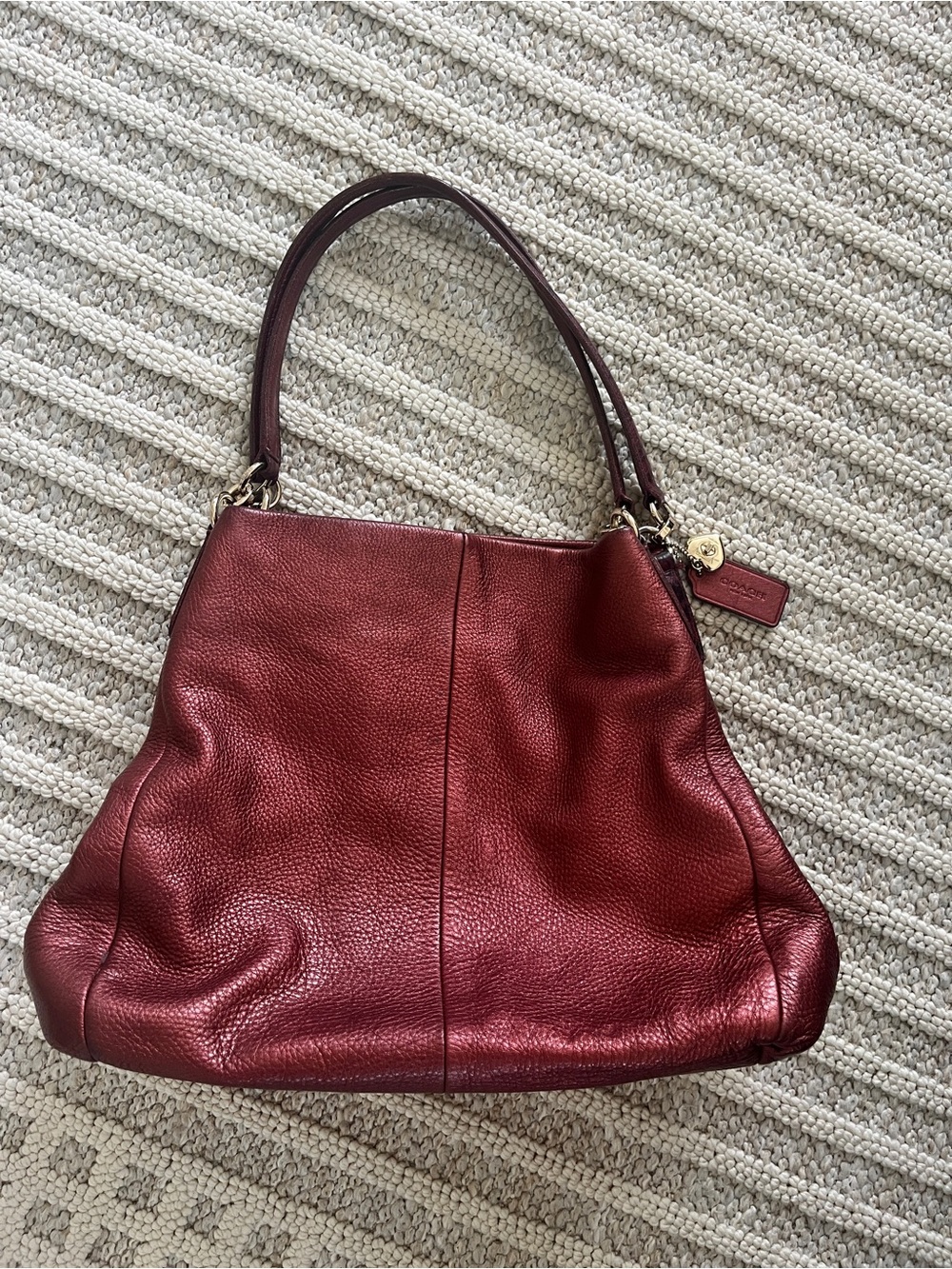 Burgundy Coach Bag